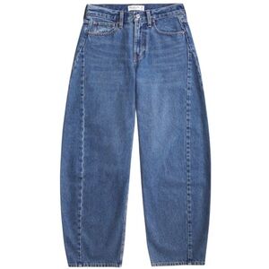 Abercrombie Heavyweight Rigid Curve Love Mid Rise Barrel Jean 32/14L NWOT